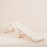 NINA Kletterbogen + MIKA Rutschrampe weiß