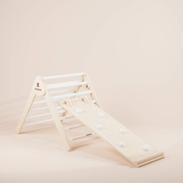 SAMI Kletterdreieck + NOAH Rutschrampe weiß