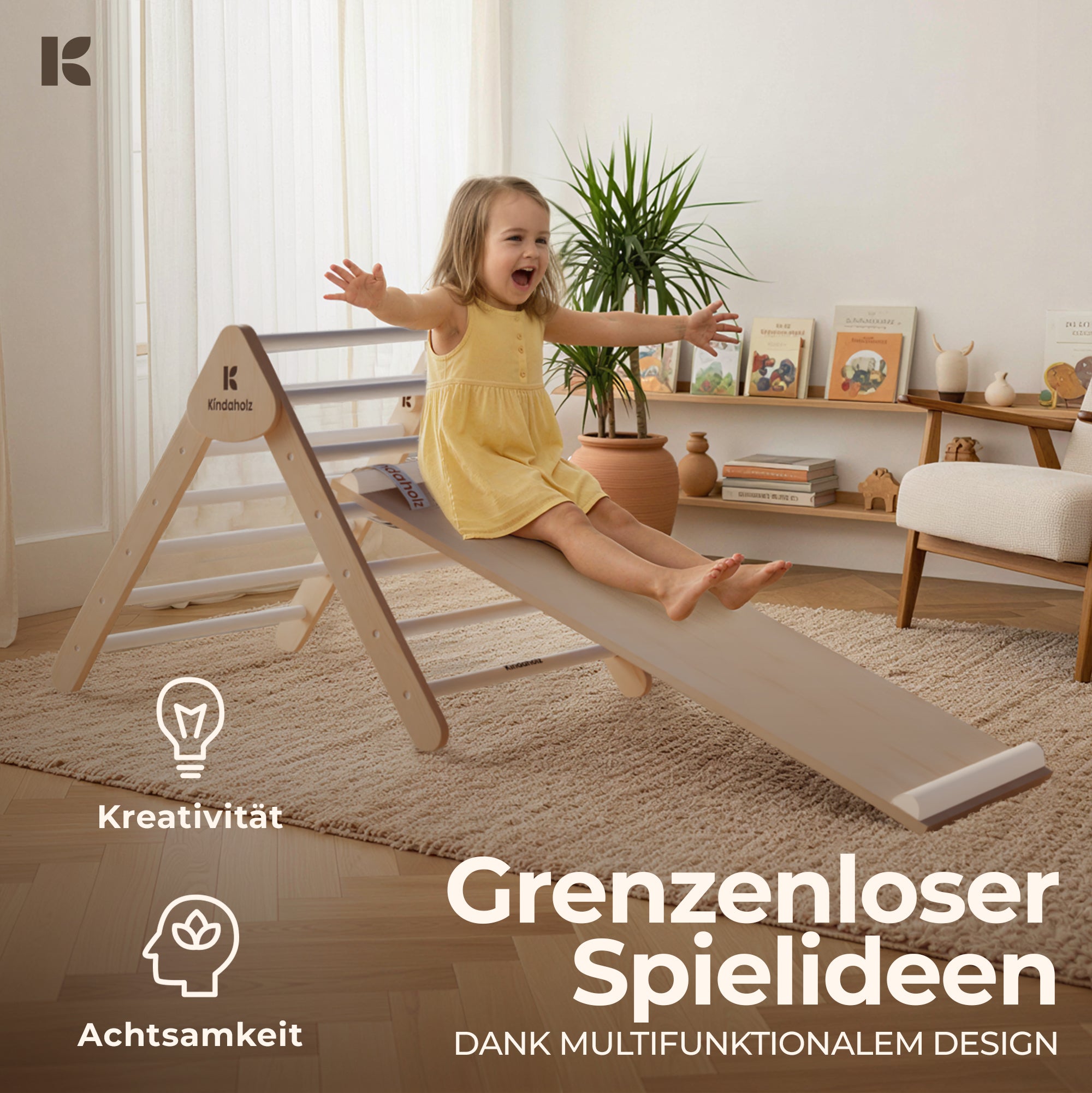 Kletterdreieck SAMI + Rutschrampe NOAH