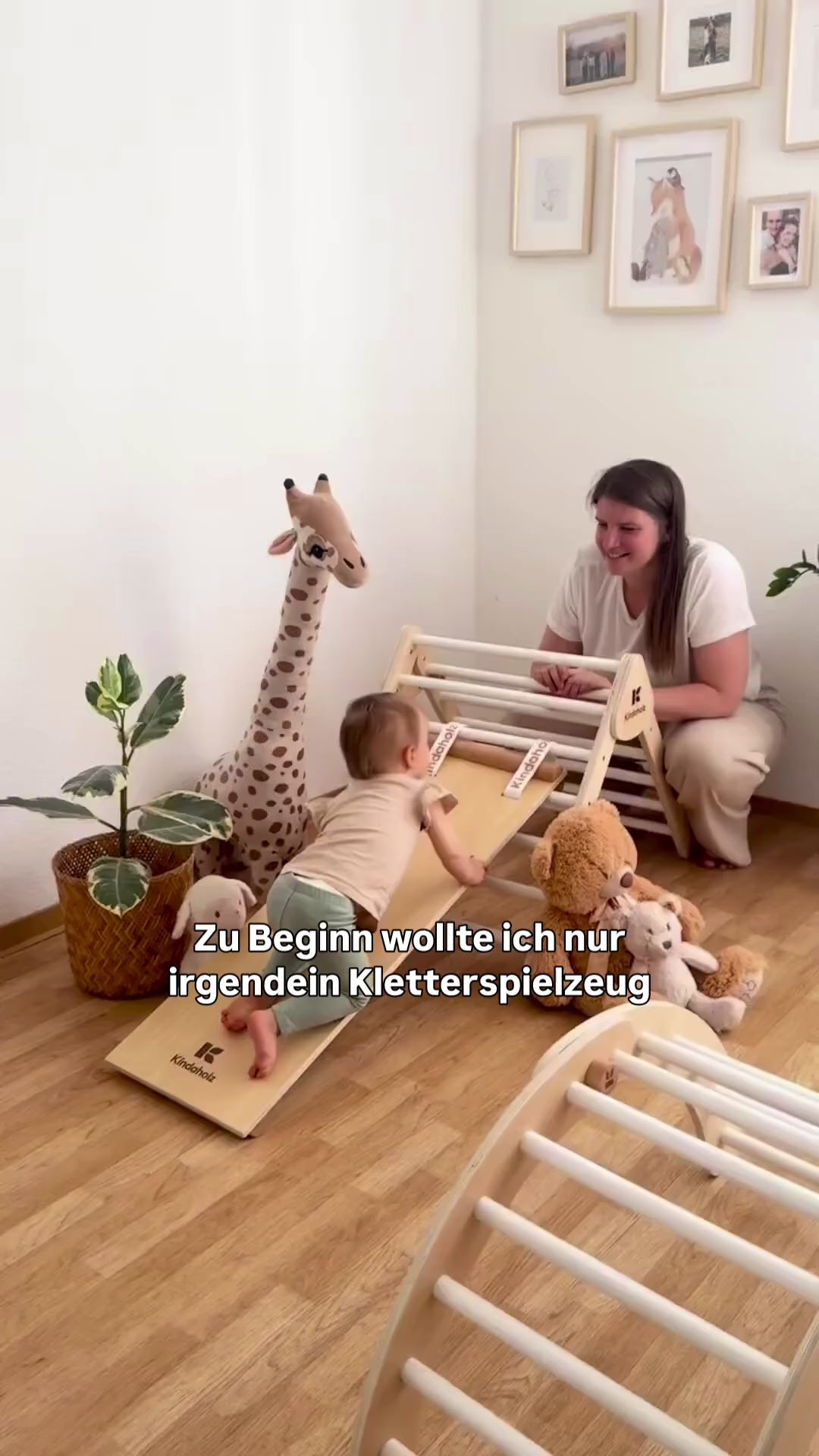 Kindaholz Kletterspielzeug Video – Varianten: Kugeln, Sprossen