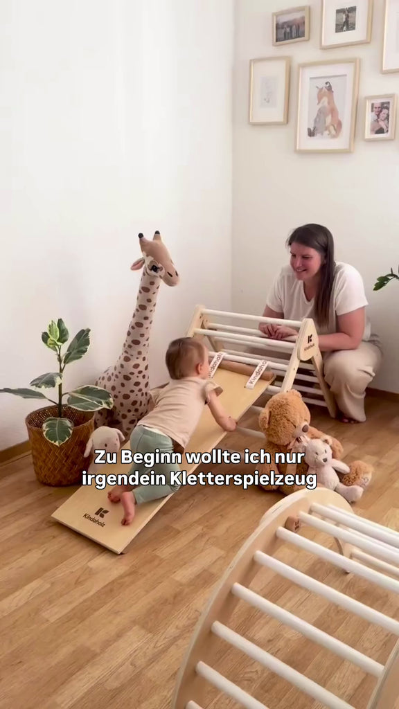 Kindaholz Kletterspielzeug Video – Varianten: Kugeln, Sprossen